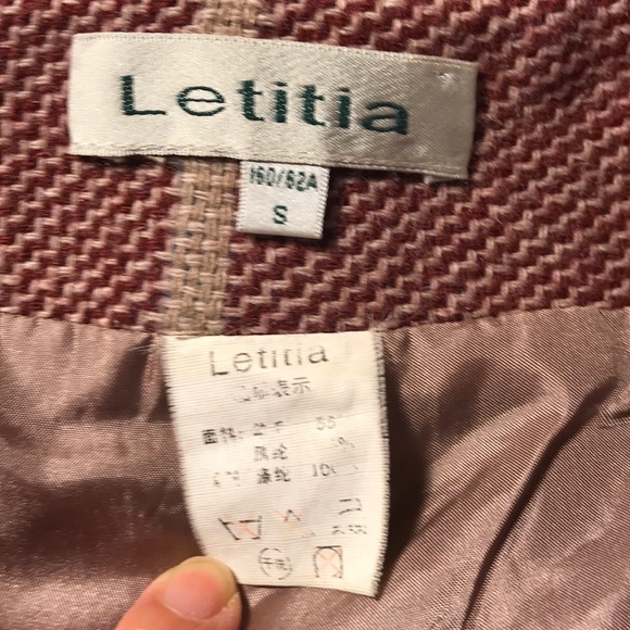 Wool Blend Midi High Low Winter Dress - Picture 10 of 10